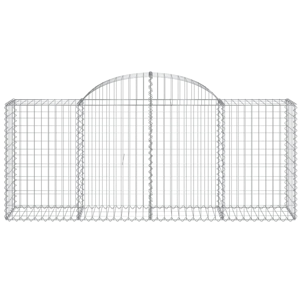Buede Gabionkurve 11 Stk. 200x50x80/100 Cm Galvaniseret Jern - Billede 4