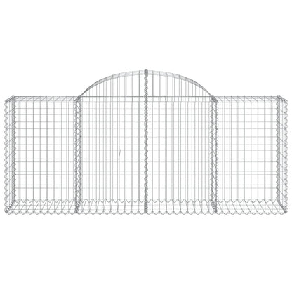 Buede Gabionkurve 11 Stk. 200x50x80/100 Cm Galvaniseret Jern - Billede 4