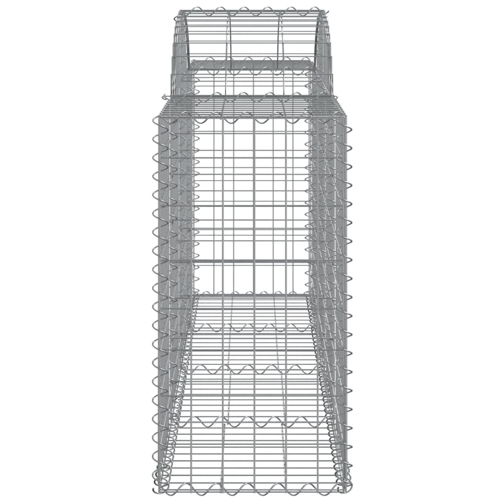 Buede Gabionkurve 11 Stk. 200x50x80/100 Cm Galvaniseret Jern - Billede 5