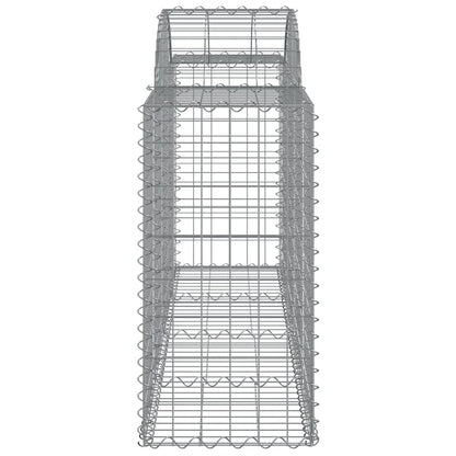 Buede Gabionkurve 11 Stk. 200x50x80/100 Cm Galvaniseret Jern - Billede 5