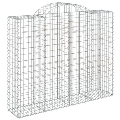 Buede Gabionkurve 2 Stk. 200x50x160/180 Cm Galvaniseret Jern - Billede 3