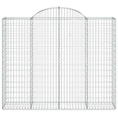 Buede Gabionkurve 2 Stk. 200x50x160/180 Cm Galvaniseret Jern - Billede 4
