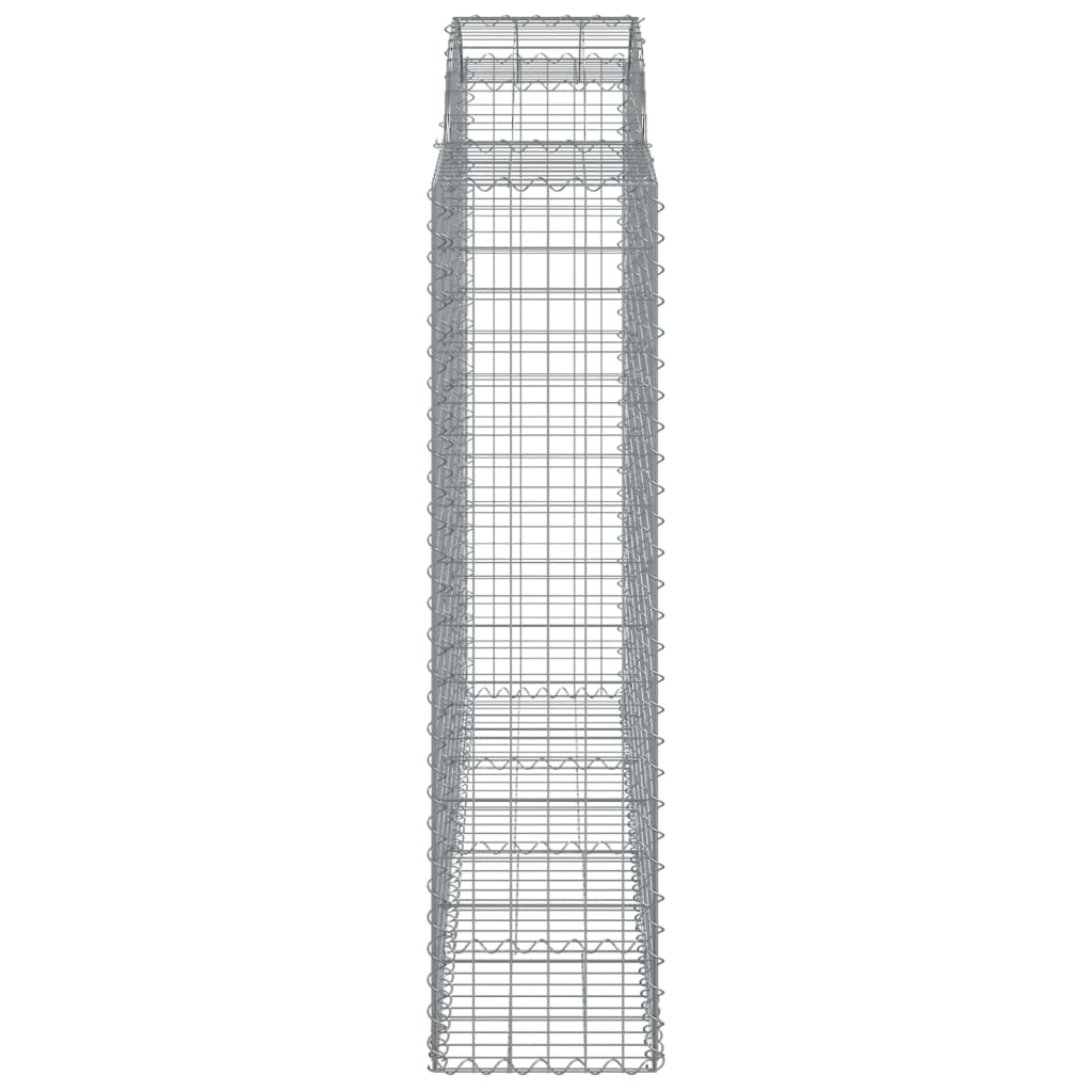 Buede Gabionkurve 2 Stk. 200x50x160/180 Cm Galvaniseret Jern - Billede 5