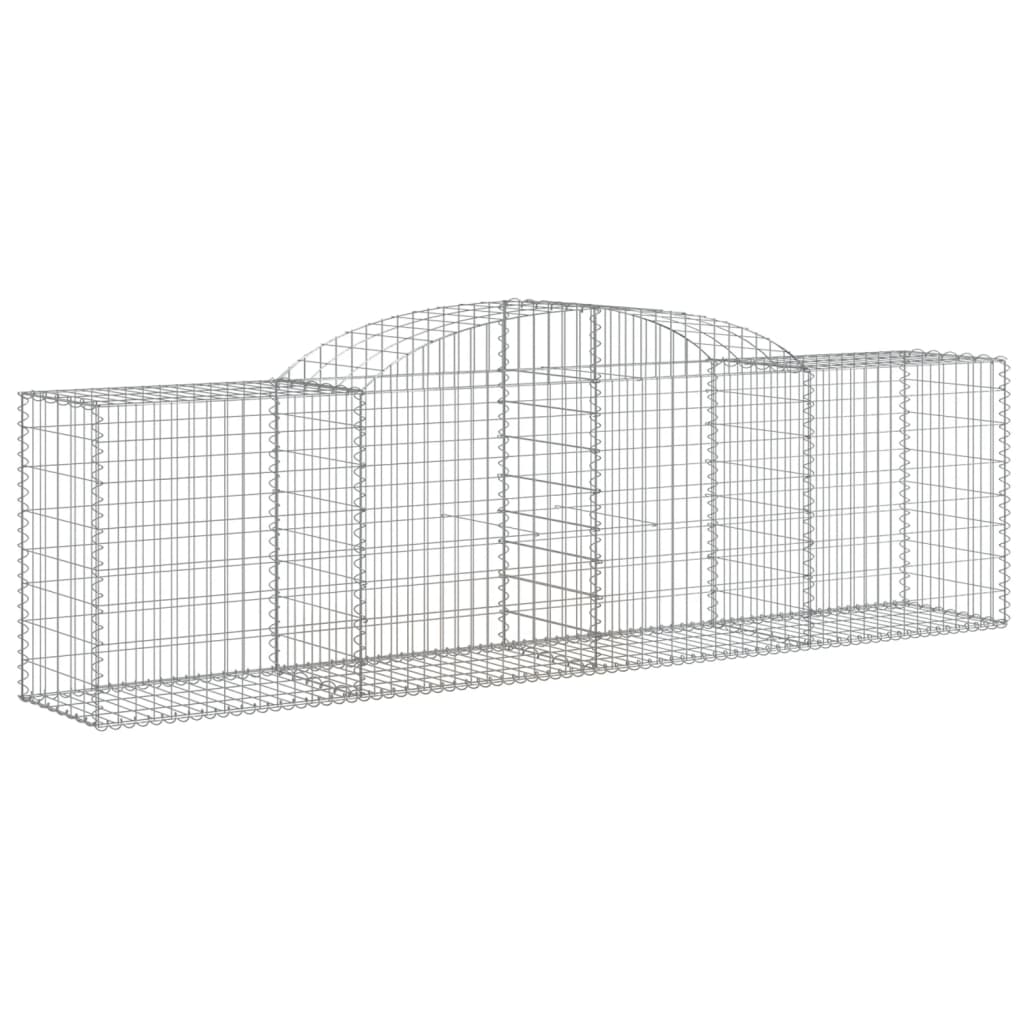 Buede Gabionkurve 20 Stk. 300x50x80/100 Cm Galvaniseret Jern - Billede 3