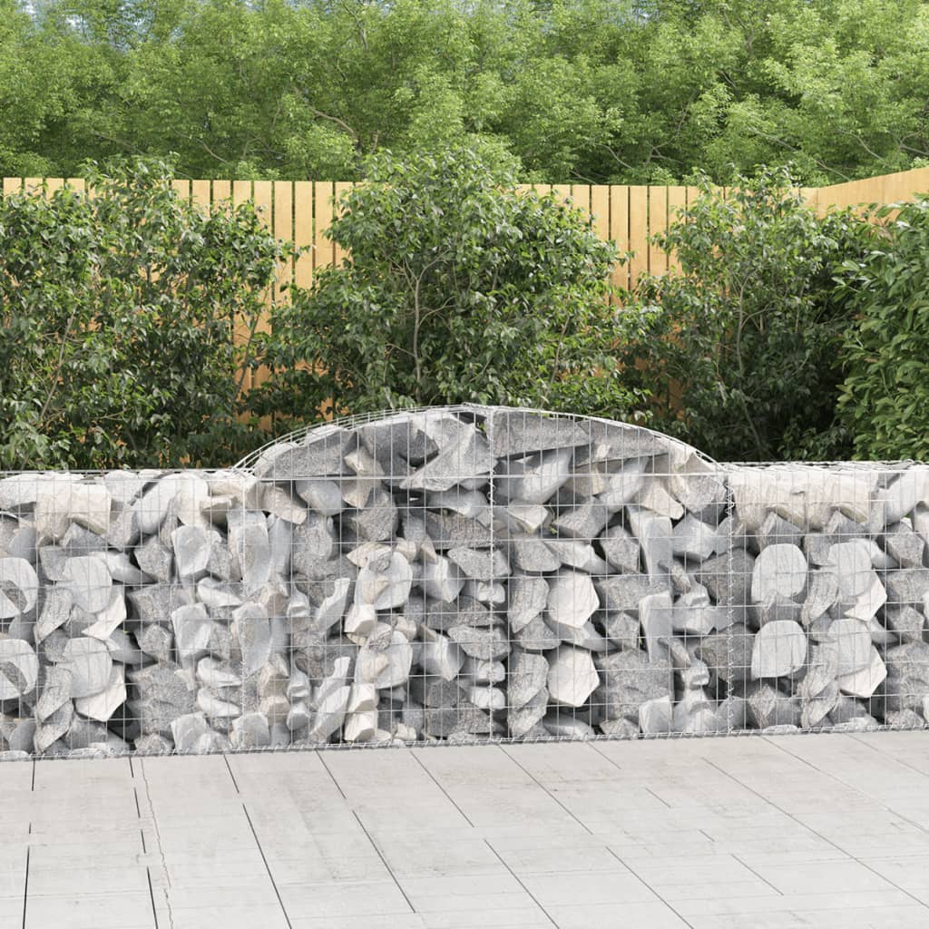 Buede Gabionkurve 20 Stk. 300x50x80/100 Cm Galvaniseret Jern - Hovedbillede