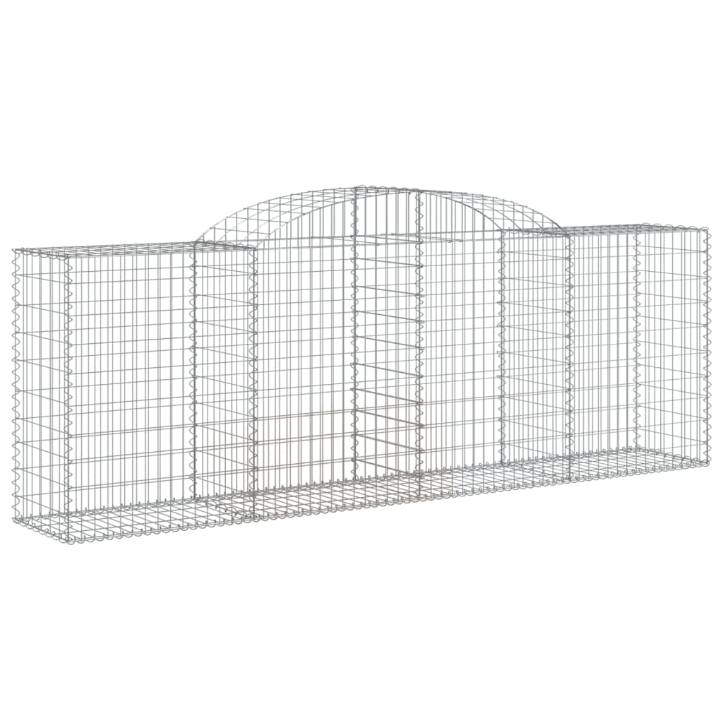 Buede Gabionkurve 6 Stk. 300x50x100/120 Cm Galvaniseret Jern - Billede 3