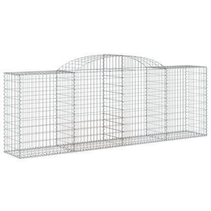 Buede Gabionkurve 6 Stk. 300x50x100/120 Cm Galvaniseret Jern - Billede 3