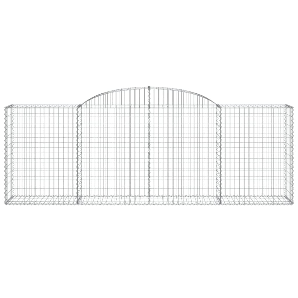 Buede Gabionkurve 6 Stk. 300x50x100/120 Cm Galvaniseret Jern - Billede 4
