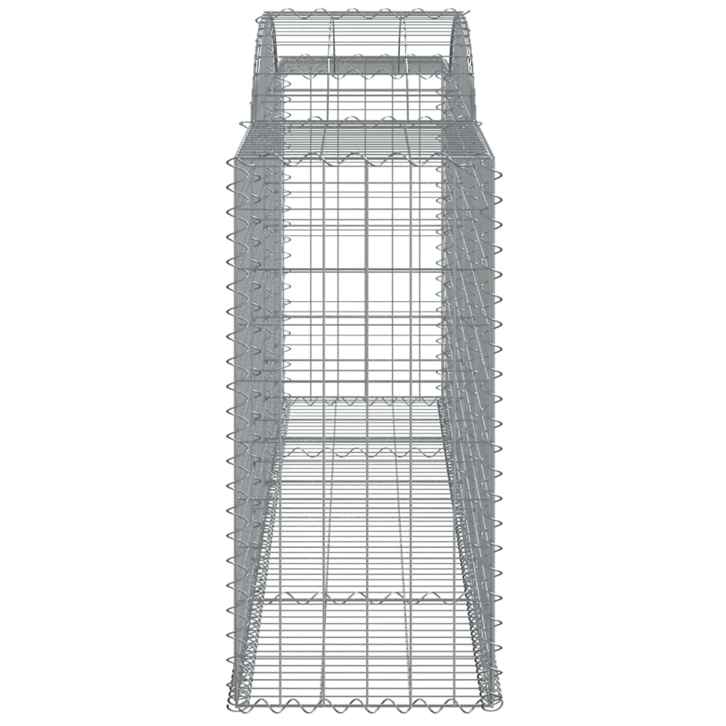 Buede Gabionkurve 6 Stk. 300x50x100/120 Cm Galvaniseret Jern - Billede 5