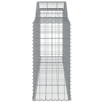 Buede Gabionkurve 6 Stk. 300x50x100/120 Cm Galvaniseret Jern - Billede 5