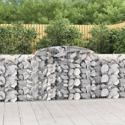 Buede Gabionkurve 6 Stk. 300x50x100/120 Cm Galvaniseret Jern - Hovedbillede