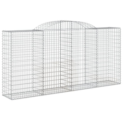 Buede Gabionkurve 4 Stk. 300x50x140/160 Cm Galvaniseret Jern - Billede 3