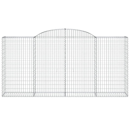 Buede Gabionkurve 4 Stk. 300x50x140/160 Cm Galvaniseret Jern - Billede 4