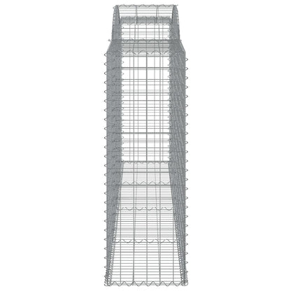 Buede Gabionkurve 4 Stk. 300x50x140/160 Cm Galvaniseret Jern - Billede 5