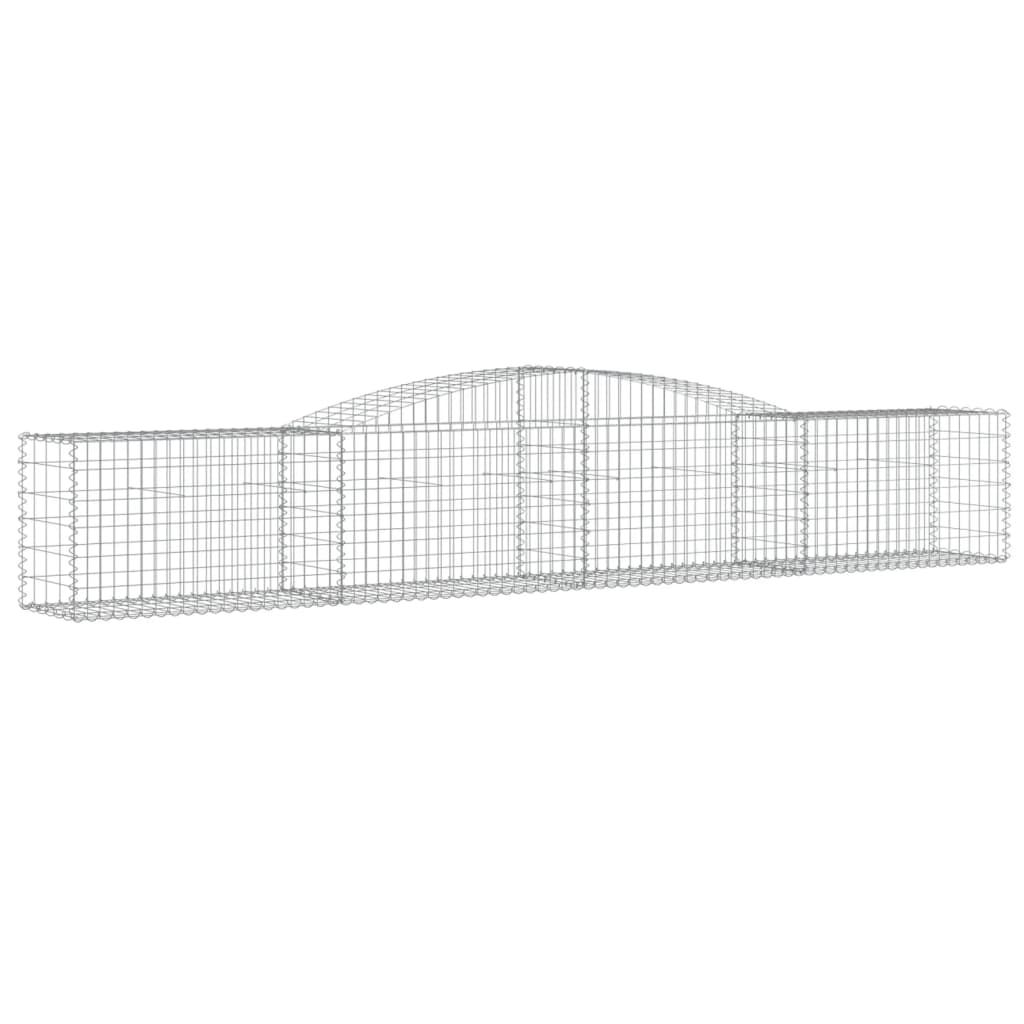Buede Gabionkurve 5 Stk. 400x50x60/80 Cm Galvaniseret Jern - Billede 3
