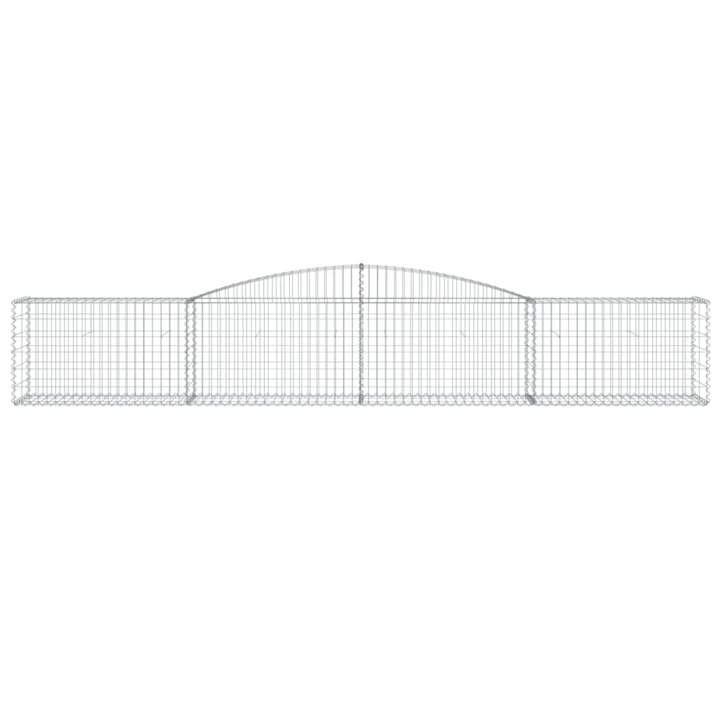 Buede Gabionkurve 5 Stk. 400x50x60/80 Cm Galvaniseret Jern - Billede 4