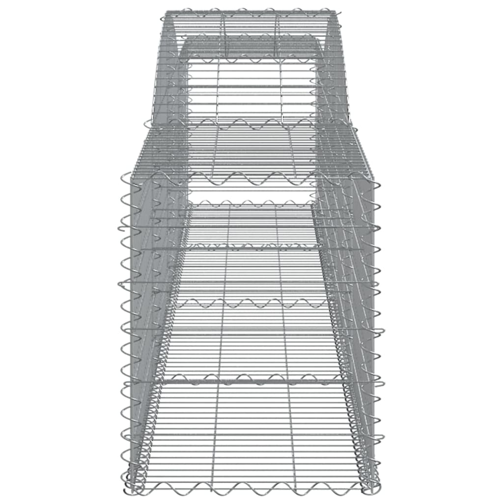 Buede Gabionkurve 5 Stk. 400x50x60/80 Cm Galvaniseret Jern - Billede 5