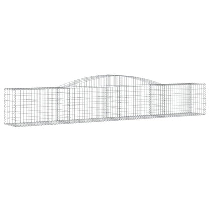 Buede Gabionkurve 8 Stk. 400x50x60/80 Cm Galvaniseret Jern - Billede 3