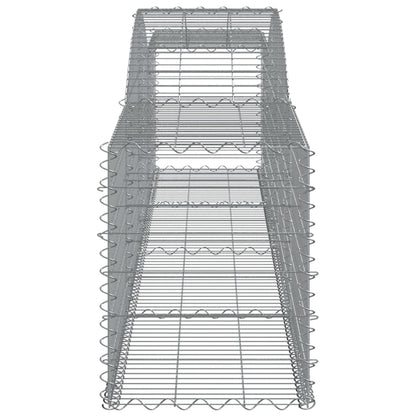 Buede Gabionkurve 8 Stk. 400x50x60/80 Cm Galvaniseret Jern - Billede 5