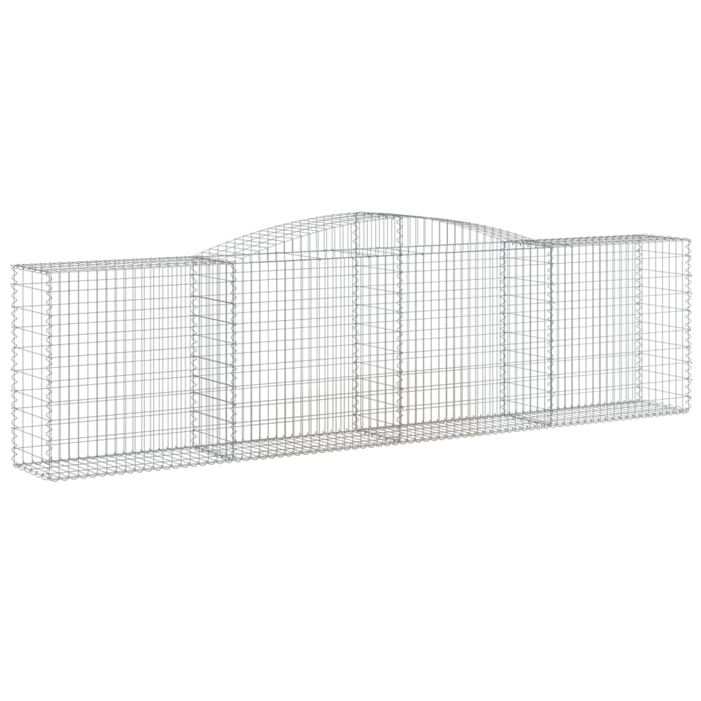Buede Gabionkurve 3 Stk. 400x50x100/120 Cm Galvaniseret Jern - Billede 3
