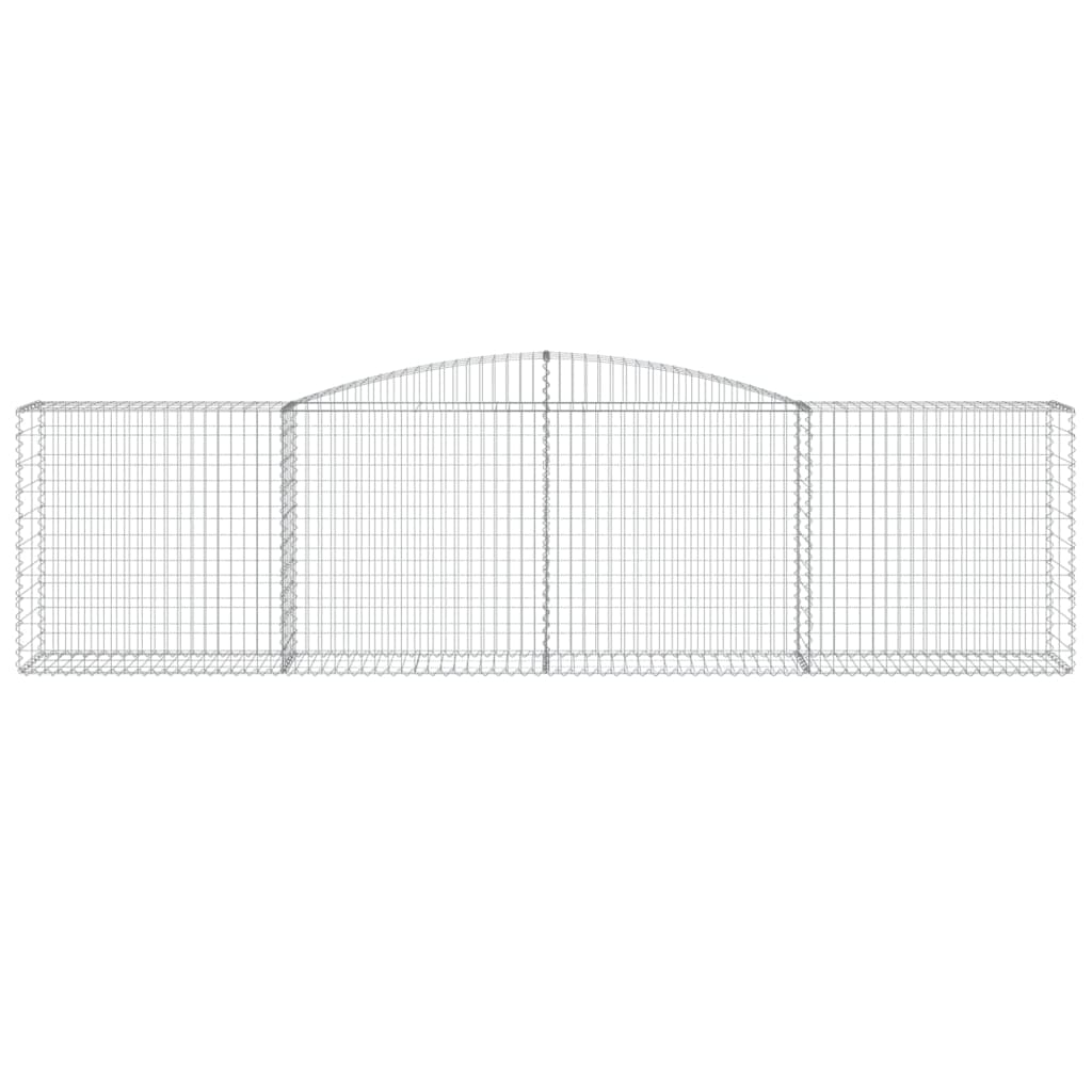 Buede Gabionkurve 3 Stk. 400x50x100/120 Cm Galvaniseret Jern - Billede 4