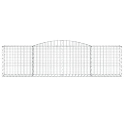 Buede Gabionkurve 3 Stk. 400x50x100/120 Cm Galvaniseret Jern - Billede 4