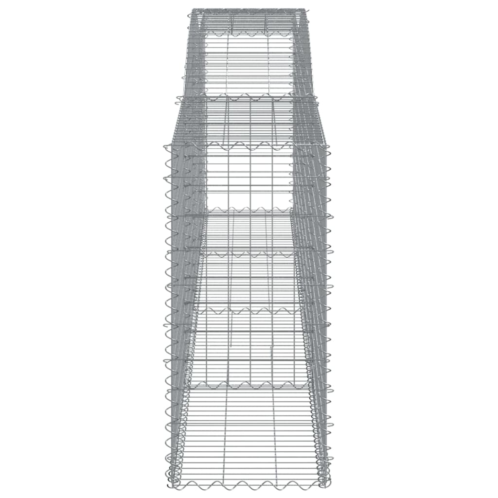 Buede Gabionkurve 3 Stk. 400x50x100/120 Cm Galvaniseret Jern - Billede 5