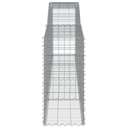 Buede Gabionkurve 3 Stk. 400x50x100/120 Cm Galvaniseret Jern - Billede 5