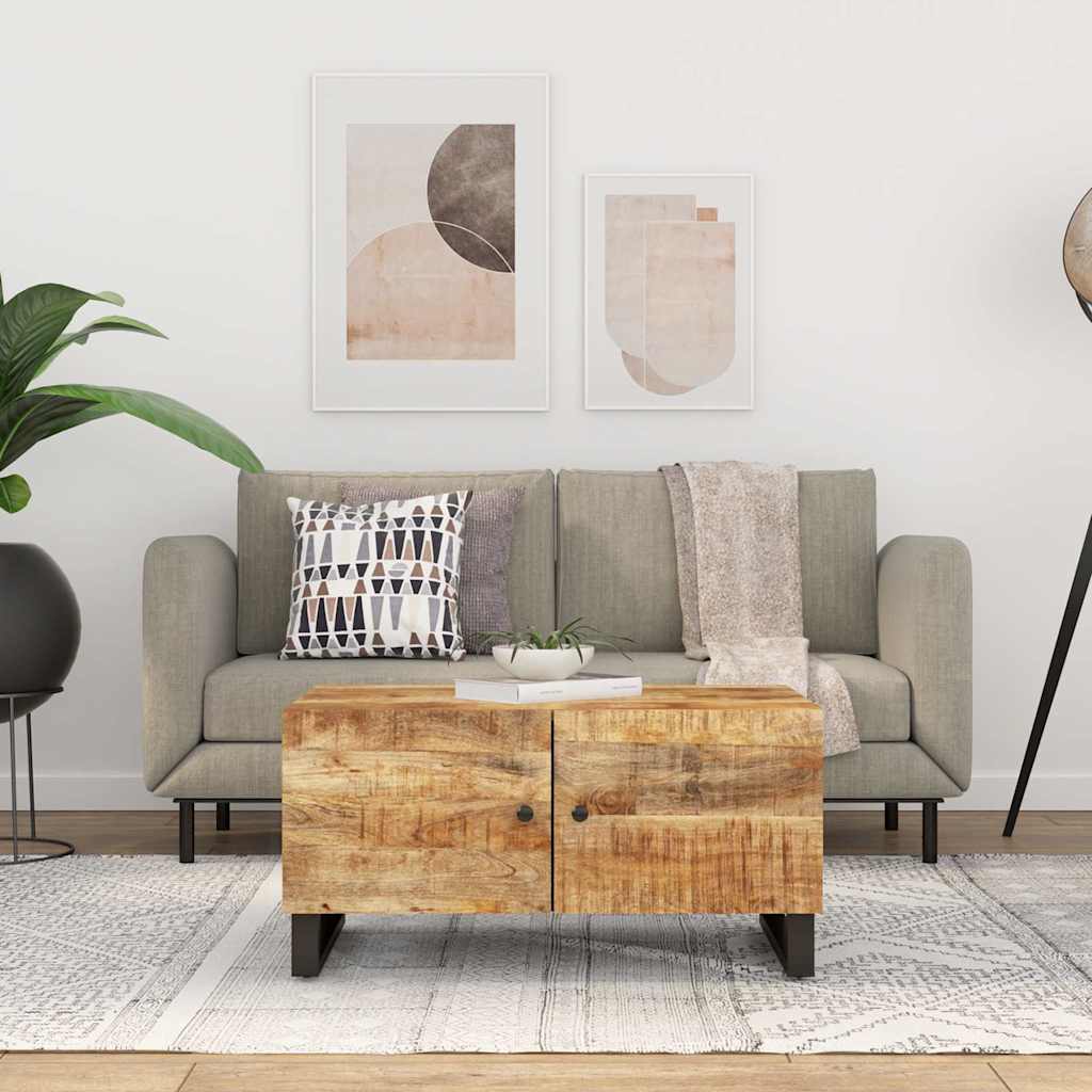 Sofabord 80x50x40 Cm Massivt Mangotræ Konstrueret Træ - Variant 350636