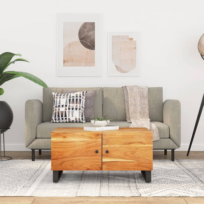 Sofabord 80x50x40 Cm Massivt Mangotræ Konstrueret Træ - Hovedbillede