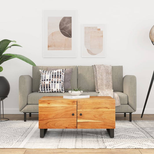 Sofabord 80x50x40 Cm Massivt Mangotræ Konstrueret Træ - Hovedbillede