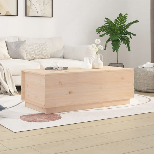 Sofabord 100X50X35 Cm Massivt Fyrretræ