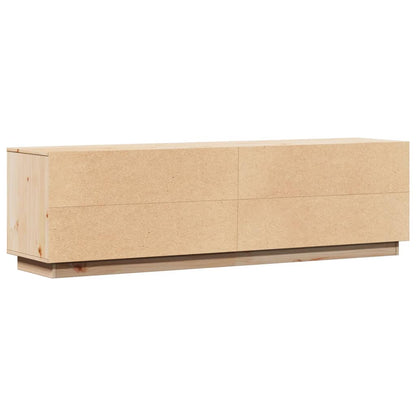 Tv-Bord 156X37X45 Cm Massivt Fyrretræ