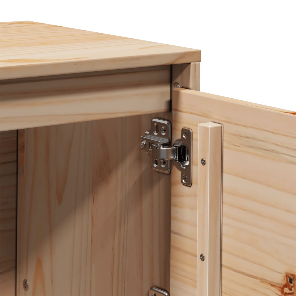 Tv-Bord 156X37X45 Cm Massivt Fyrretræ
