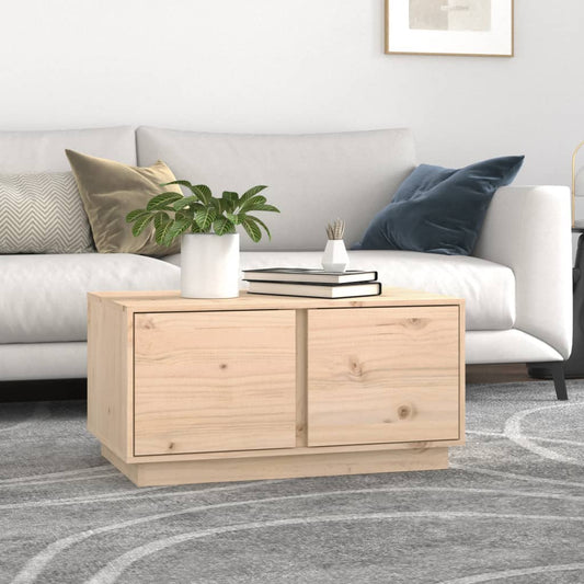 Sofabord 80X50X40 Cm Massivt Fyrretræ