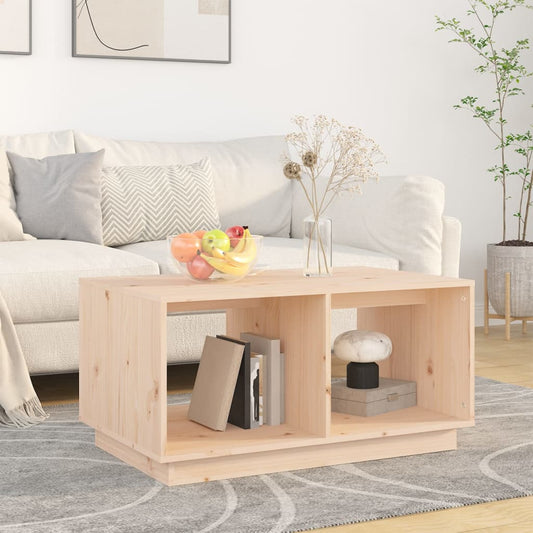 Sofabord 80X50X40 Cm Massivt Fyrretræ