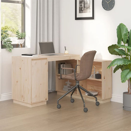 Skrivebord 110X50X75 Cm Massivt Fyrretræ