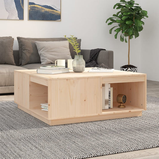 Sofabord 100X101X40,5 Cm Massivt Fyrretræ
