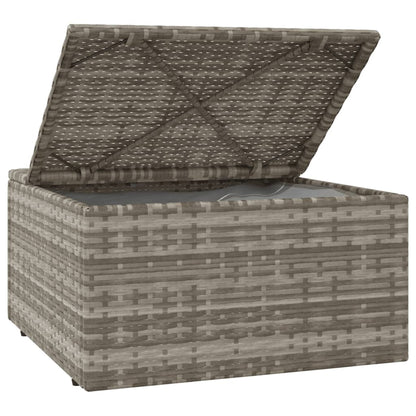 Fodskammel Til Haven Med Hynde 55x55x30 Cm Polyrattan