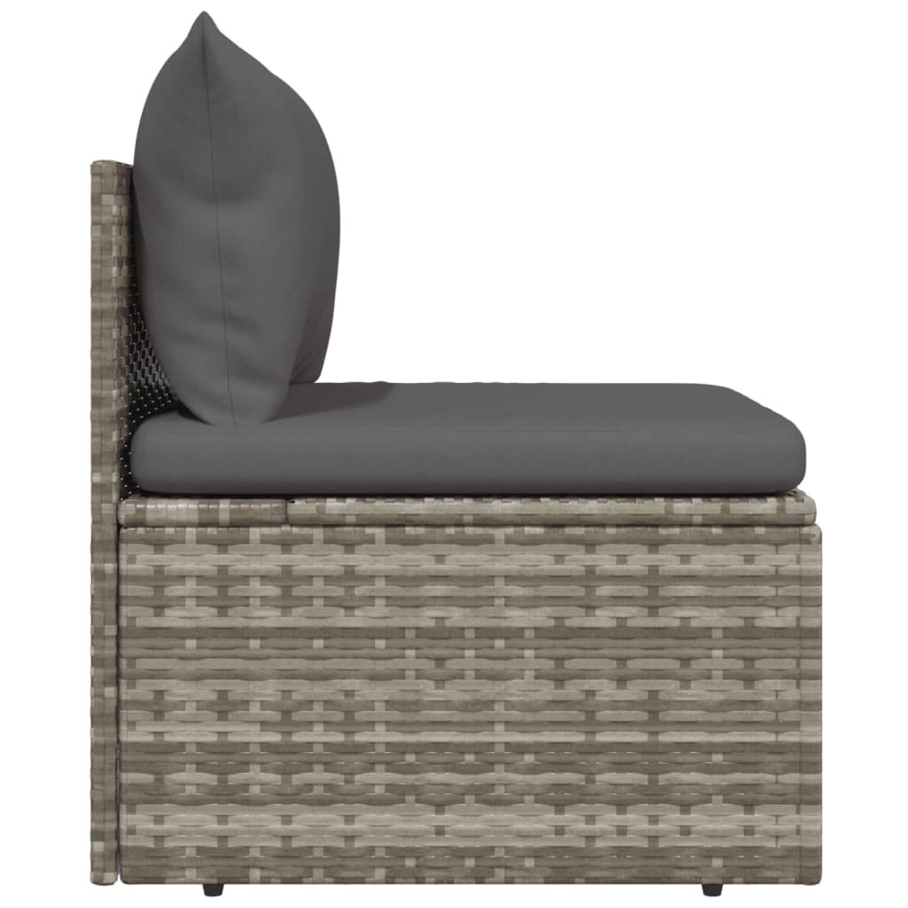 Midtermodul Til Havesofa Med Hynde 57x57x56 Cm Polyrattan