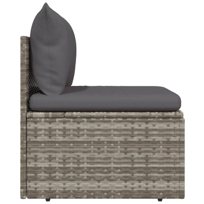 Midtermodul Til Havesofa Med Hynde 57x57x56 Cm Polyrattan