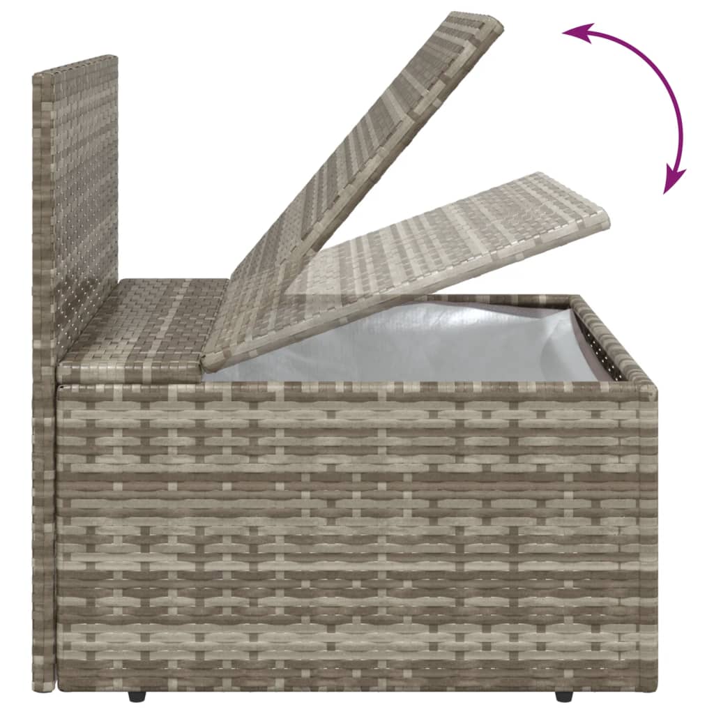 Midtermodul Til Havesofa Med Hynde 57x57x56 Cm Polyrattan