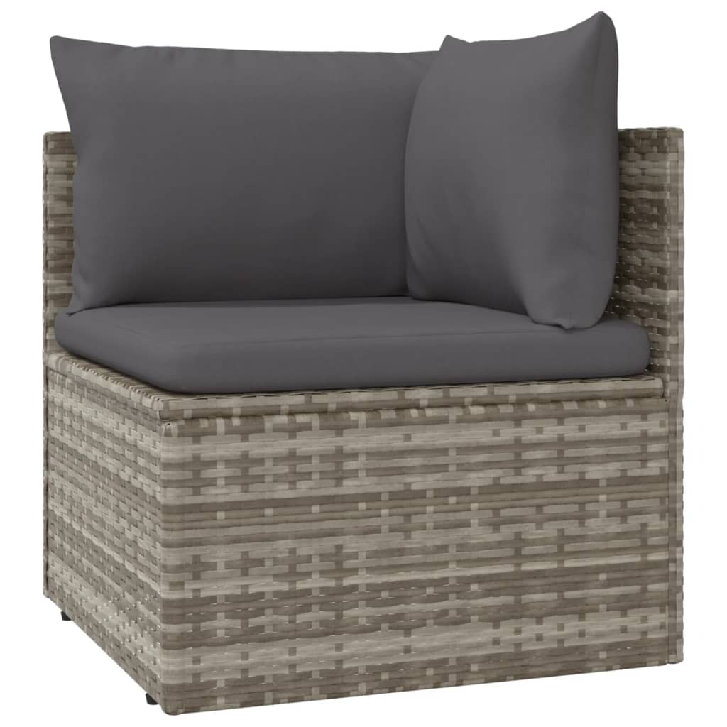 Hjørnemodul Til Havesofa Med Hynde 57x57x56 Cm Polyrattan