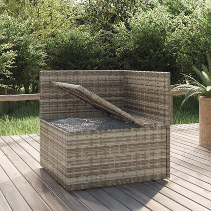 Hjørnemodul Til Havesofa Med Hynde 57x57x56 Cm Polyrattan