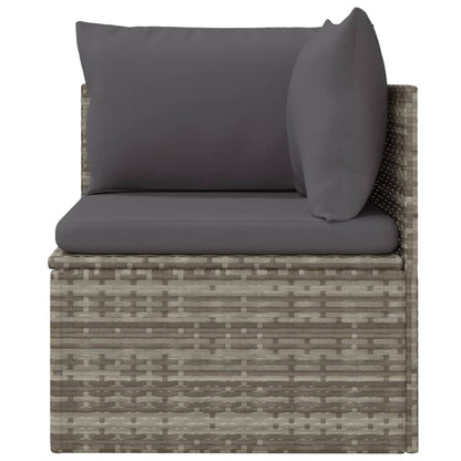 Hjørnemodul Til Havesofa Med Hynde 57x57x56 Cm Polyrattan
