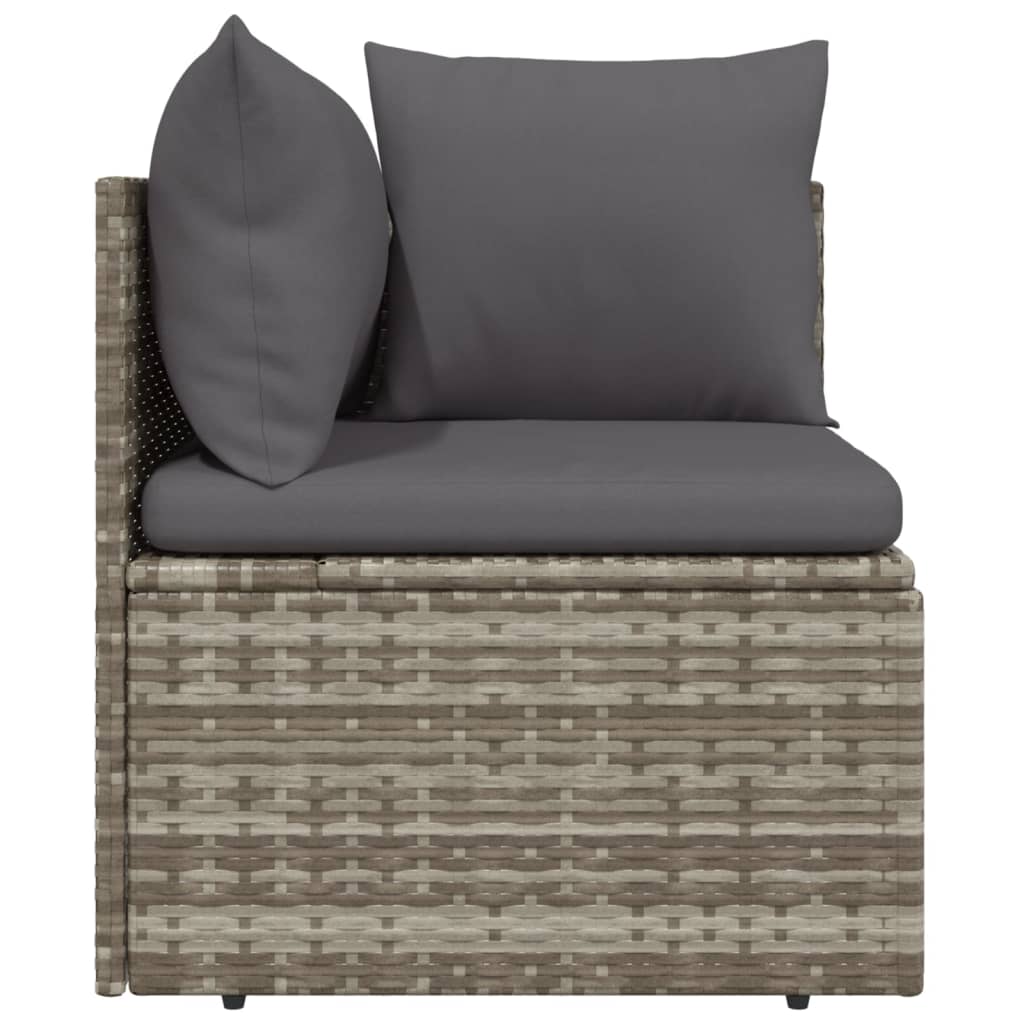 Hjørnemodul Til Havesofa Med Hynde 57x57x56 Cm Polyrattan