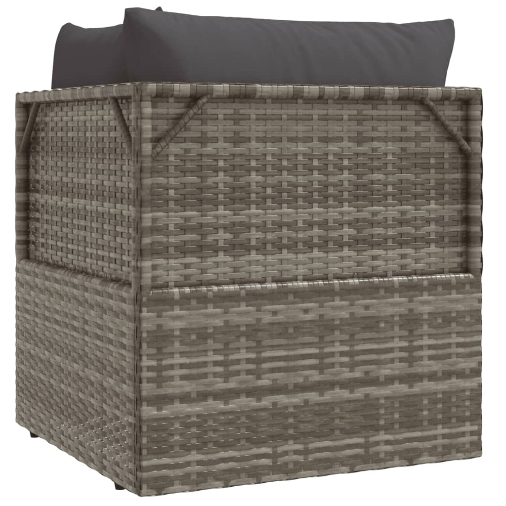 Hjørnemodul Til Havesofa Med Hynde 57x57x56 Cm Polyrattan