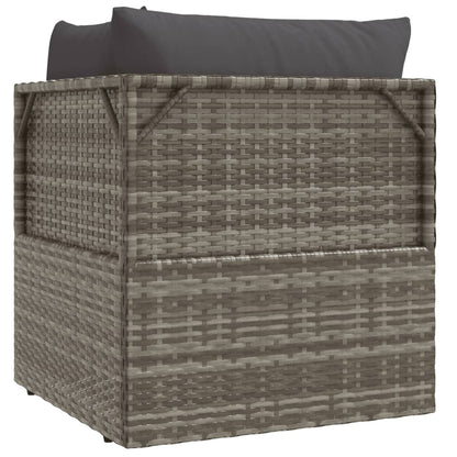 Hjørnemodul Til Havesofa Med Hynde 57x57x56 Cm Polyrattan