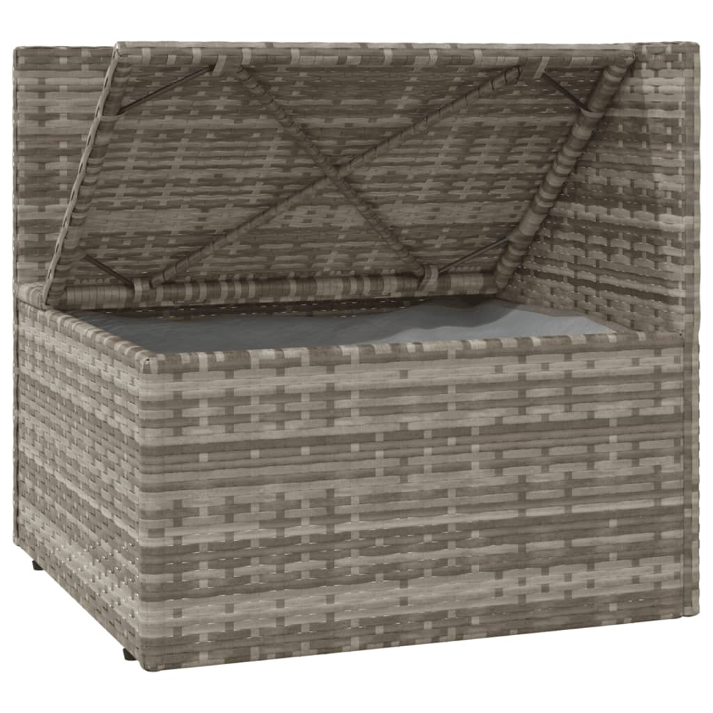 Hjørnemodul Til Havesofa Med Hynde 57x57x56 Cm Polyrattan