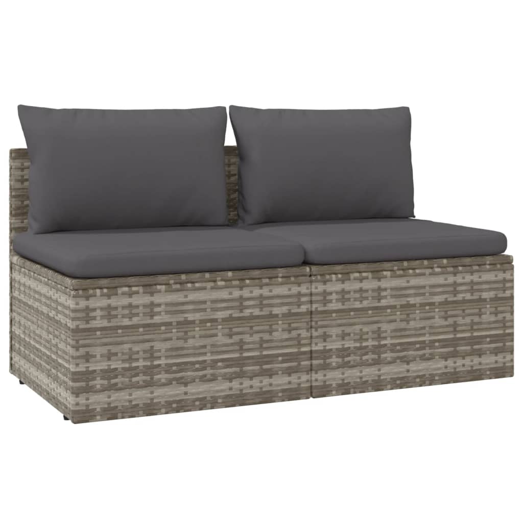 Midtermodul Til Havesofa Med Hynde 57x57x56 Cm Polyrattan